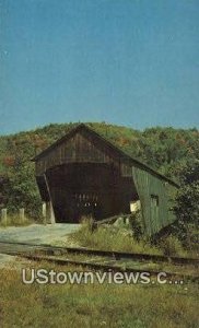 Railroad Covered Bridge - Bartonsville, Vermont VT  