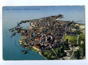 192087 GERMANY LINDAU fr Zeppelin LIGHTHOUSE Vintage postcard