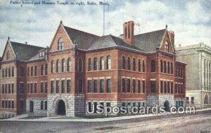 Public School & Masonic Temple in Butte, Montana