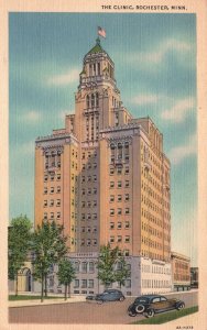 Vintage Postcard The Clinic Medical Building Landmark Rochester Minnesota Geo