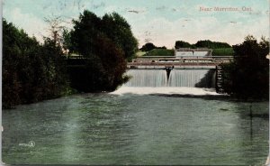 Water View near Merritton Ontario ON Waterfalls c1908 Postcard H28