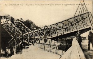 CPA Le pont de Creil detruit par le genie francais FRANCE (1014518)
