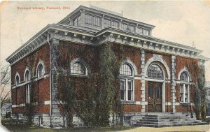 Fremont Ohio 1910 Postcard Birchard Library