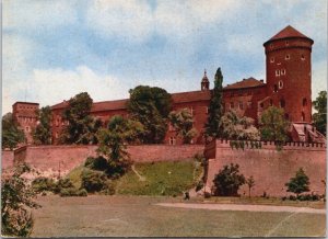 Poland Krakow Wawel od Strony Południowej Vintage Postcard BS.27