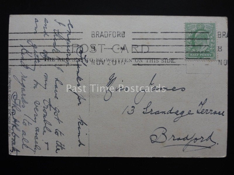 Scotland AYR High Street & Wallace Tower c1903 TRAM & J. GREENLESS & Co