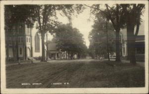 Lebanon NH School Street c1910 Real Photo Postcard