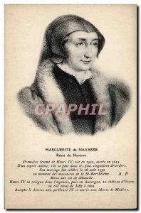 Old Postcard Marguerite de Navarre Navarre Queen