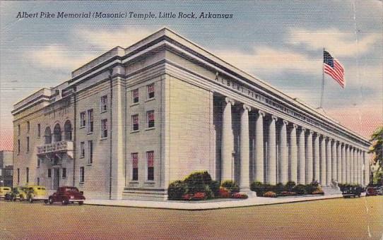 Arkansas Little Rock Albert Pike Memorial Temple 1945