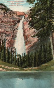 Vintage Postcard 1917 Takakkaw Falls Highest Cataract Yoho National Park Canada