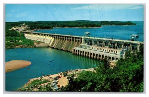 Aerial View Bagnell Dam Ozarks Missouri MO UNP Chrome Postcard Z4