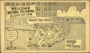 National Pest Control Omaha Convention 1938 Ransford Insecticide Postcard