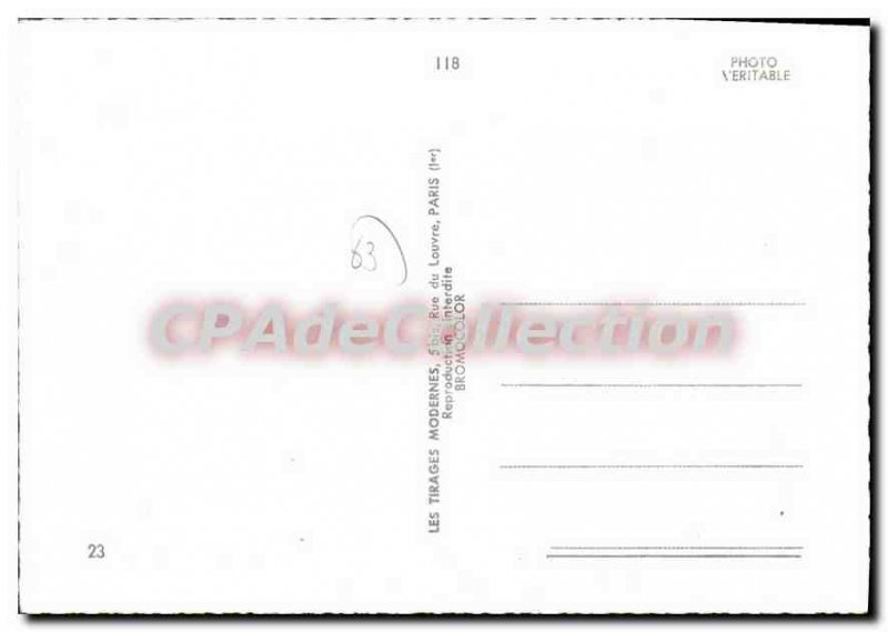 Post Modern Postcard Thiers bridge castle church