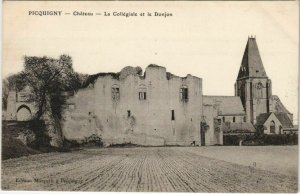 CPA PICQUIGNY le Chateau La Collégiale et le Donjon (807118)