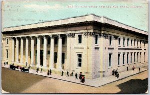 1909 The Illinois Trust And Savings Bank Chicago Illinois IL Posted Postcard