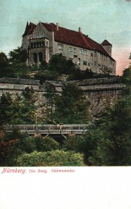 Vintage Postcard Nurnberg Die Burg Imperial Castle Building Nuremberg Germany