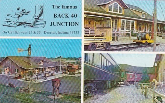 Indiana Decatur Back 40 Junction Restaurant 1980
