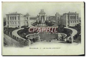 Old Postcard Marseille Le Palais Longchamp