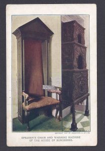 1907 JAMESTOWN EXPO W/SPEAKERS CHAIR & WARMING MACHINE OF THE HOUSE OF BURGESSES