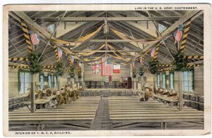 Life In The U. S. Army Cantonment, Interior Of Y.M.C.A. Building