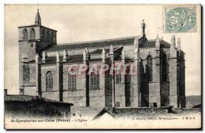 Postcard Old St Symphorien on DCoise The Church