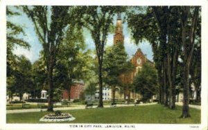 City Park in Lewiston, Maine