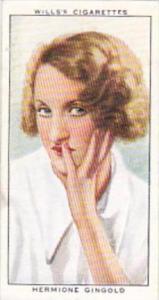 Wills Cigarette Card Radio Celebrities No 34 Hermione Gingold