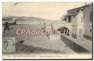 Postcard Old Sainte Marguerite Island Jail Bazaine and the Terrace