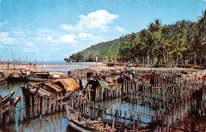 Fishing Village on North Coast Penang Malaysia Unused 