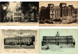 CITY HALLS PREFECTURE FRANCE 150 Vintage Postcards pre-1940 (L3549)