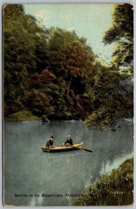 Philadelphia Pennsylvania 1912 Postcard Boating on the Wissahickon
