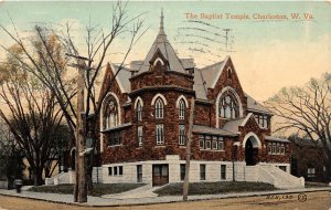 G48/ Charleston West Virginia Postcard 1909 The Baptist Temple
