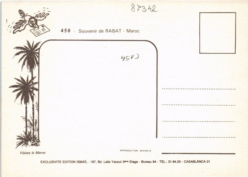CPM AK MAROC - Souvenir de RABAT (87342)