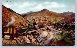 J96/ Bisbee Arizona Postcard c1910 Birdseye View Railroad Mines  490