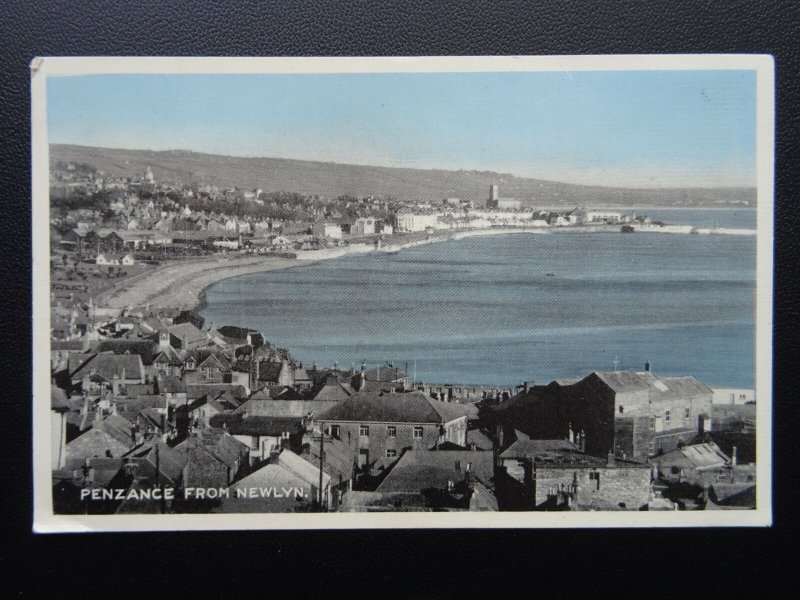 Cornwall PENZANCE from Newlyn - Old Postcard by E.T.W. Dennis