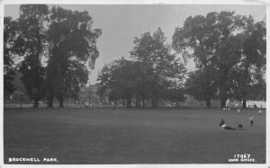 London England Brockwell Park Scenic View Real Photo Postcard AA70162