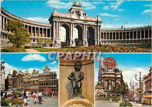 A Modern Postcard Greetings from Brussels