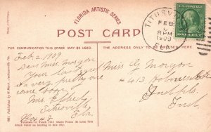 Vintage Postcard 1909 Fountain Of Youth Where Ponce De Leon Drank St. Augustine