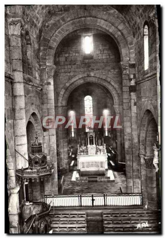 Postcard Modern Langogne Interior L & # 39Eglise