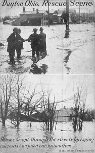 Rescue Scene Dayton, Ohio OH Postcard