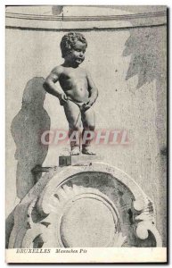 Old Postcard Brussels Manneken Pis