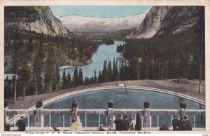 BANFF, Alberta, Canada, PU-1911; View From C.P.R. Hotel, Showing Baths