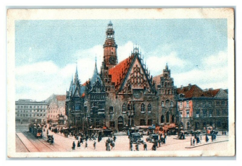 Breslau Rathaus Wroclaw, German Town Halls, Echte Wagner Trade Card *VT31W