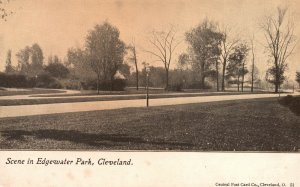 Vintage Postcard 1900's Scene in Edgewater Park Cleveland Ohio OH Pub. Central P 