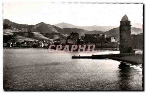 Old Postcard Collioure L & # 39Eglise and Alberes