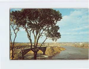 Postcard Reversing Falls & Bridge, City of Lancaster, St. John, Canada
