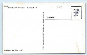Sebastopol Monument HALIFAX Nova Scotia CANADA Postcard