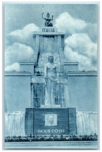 1940 Italian Pavilion New York World's Fair Tribute Power Communication Postcard