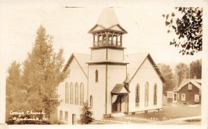 H69/ Hardwick Vermont RPPC Postcard c1930 Congregational Church  209