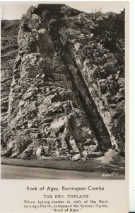Somerset Postcard - Rock of Ages - Burrington Combe - Real Photo - Ref 15679A