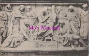 London Sculpture Postcard - The Albert Memorial, Poets RS38309